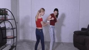 Misty humiliates Luna (Wedgies) WMV