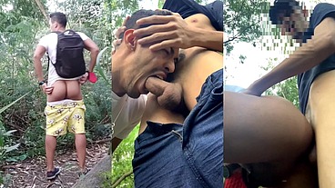 O NOVINHO ME ARRASTOU PARA ATRÁS DAS ÁRVORES DO PARQUE METEU ROLA NO MEU CU