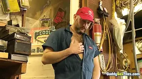 Bearded Sailor Blue Enjoys Solo Masturbation