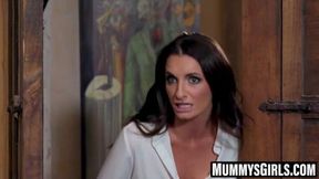 Stepdaughter pounds MILF hard with strapon