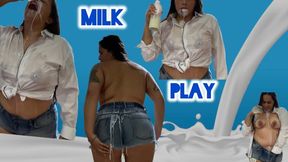 Milk play fetish