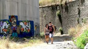 jazmina fucked hard in a deserted place