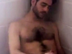 Group wank in the sauna