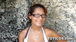 ay papi! nerdy 18yo shy latina teen step daughter with perfect big tits fucks big black cock step dad in first time video