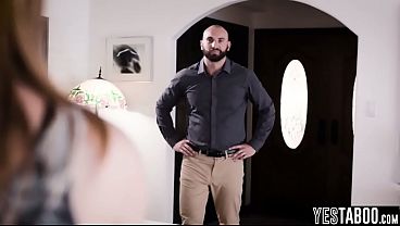 Big ass petite step niece gets her hairy teen pussy pounded by big dick step uncle