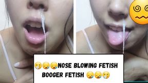 NOSE BLOWING FETISH, BOOGER FETISH