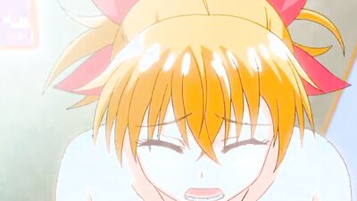 Watch this massive rod slam into a busty ginger teen's tight pussy in a POV-style hentai