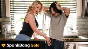 Spankbang Gold featuring Rachael Cavalli and Elias Cash's blonde big tits scene
