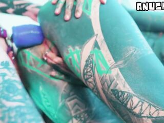 Belt-On Session with Tattooed Hotty