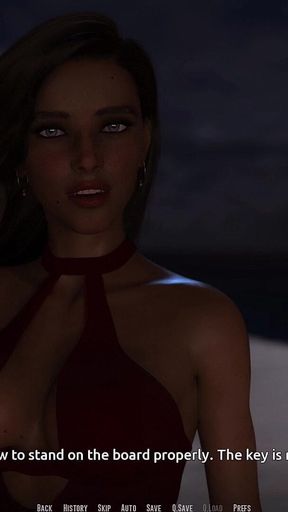 Dominos Beach 6: Jhon Night Surfing First Time & Zoe Cave Hookup