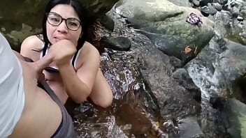 Venuslatina2 - They take me to the river and make me SUCK and CUMS ON MY FACE.. I love nature