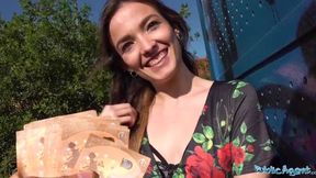 Slim Cutie Kylie Harris Pleases a Stranger With Hot Sex In an Abandoned Buiding & Gets CIM For Money