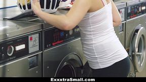ExxxtraSmall - Petite Teen (Cali Hayes) Fucked in Laundromat