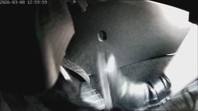 Marie is riding in the city wearing black ankle boots - Part 1