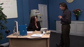 Sasha Rose Drains His Dick After An Office Quickie