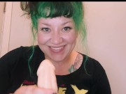 JOI | BBW | deep throat | big tits | eye contact