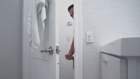 Masturbating Kira Perez in Toilet, Jerking Peter X-rated Video