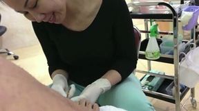 This pedicure master knows how to make my cock tingle with excitement