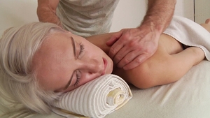 3rd Degree: Blonde Beauty Cadence enjoys massive cock