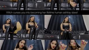 Witch curses you into becoming her lifetime human ashtray slave!