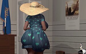 Horny young BBC pastor has his way with big booty church elders