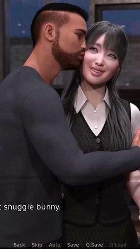 Grandmas House - Shizuka got spanked by Johannes ... Johannes helped Jamila to bath   Clip 1