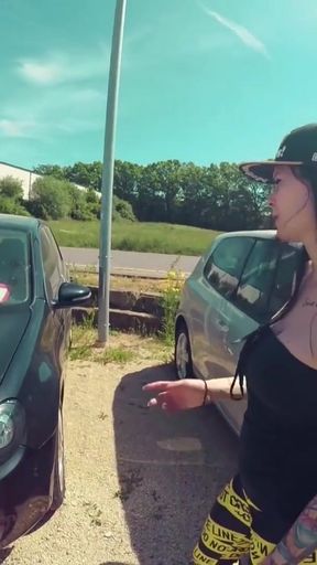 Jaw-dropping moment from &quot;GERMAN YOUNG LEGGINGS TEEN FUCK CAR SELLER TO GET DISCOUNT&quot;