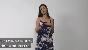 Skinny German model gets a lesson in porn from fake agent