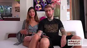 Behind the scenes - little Kitty Carrera loves to get banged by Bryan Gozzling!