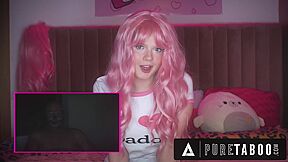 Eighteen Y/o Camgirl Coco Lovelock Creampied After Catfishing Creepy Old Stepdad On Livestream!