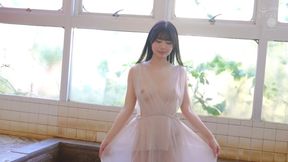Ayei's Radiant Beauty in Sheer White Elegance