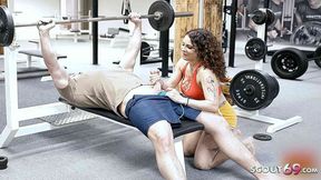 German Gym MILF Mara Martinez gets pounded hard and creampied
