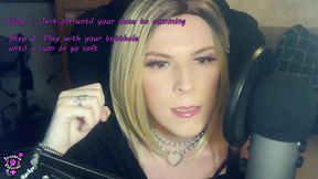 Jessica Bloom sissygasm guide & how a good slut cleans up (011)