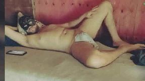 touching my body sensually for webcam