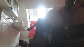 TS xxl dildo play