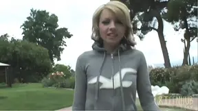 Cute blonde Lexi Belle gets a black cock in her wet pussy