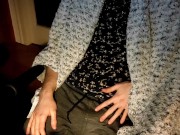 Got horny while thinking about becoming a performer, had to rub one out