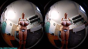 VR180 3D - Wet Shirt and Foam Party with Emilia (Clip No 2993 - 4K mp4 version)