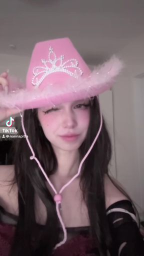 Pink cowboy hat