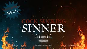 Cock Sucking Sinner - Blasphemy Mind Fuck with Demoness Countess Wednesday - Bisexual Humiliation, Religious Humiliation, Satanic, Encouraged Bi, Make Me Bi MP3 AUDIO ONLY
