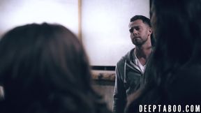 Jaye Summers gets a raw and nasty facial in a taboo foursome with Seth Gamble