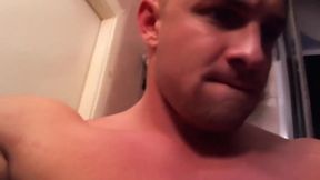 beefy dude In The Bathroom Getting concupiscent