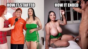 Milky Peru featuring model's follando con fans action