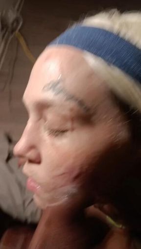 Nut on face
