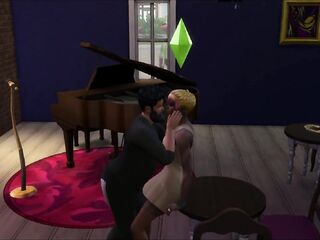 Athletic Black mother I'd like to fuck Bangs Stepdad Bod Waiter in Jazz Lounge after also many Drinks (Animated Sims 4)