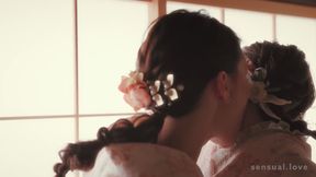 Sensual Geishas Leona Mia, Kinsley White Pussy Play#8