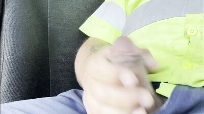 Chaz Featherstone - cumming on the side of the road in my work truck