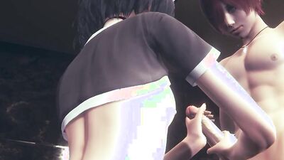 Kitty Handjobs 69 & Threesome in 3D Hentai Uncensored