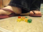 GTS Crushes Tinies with Flip Flops, Bare Feet, Teases, Talks Down To