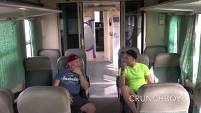 2471 Amazing Bareback Exhib Sex in Public Train
